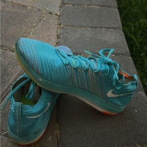 Nike Blue and Orange Athletic Shoes